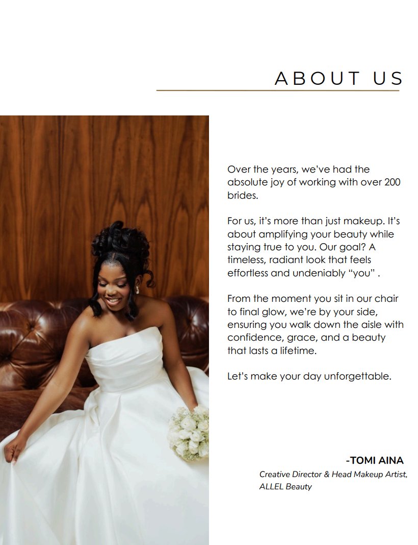 About Us — Tomi Aina